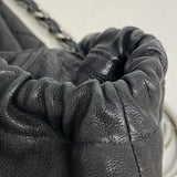 【6fd5428】シャネル チェーントート ココカバス レザー ブラック シルバー金具【中古】レディース