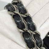 【6fd5428】シャネル チェーントート ココカバス レザー ブラック シルバー金具【中古】レディース