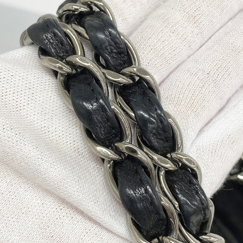 【6fd5428】シャネル チェーントート ココカバス レザー ブラック シルバー金具【中古】レディース