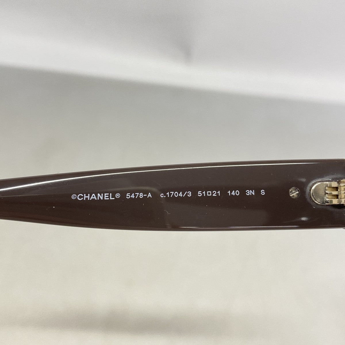 【6fd5432】シャネル サングラス 5478-A プラスチック ブラウン シャンパンゴールド金具【中古】レディース