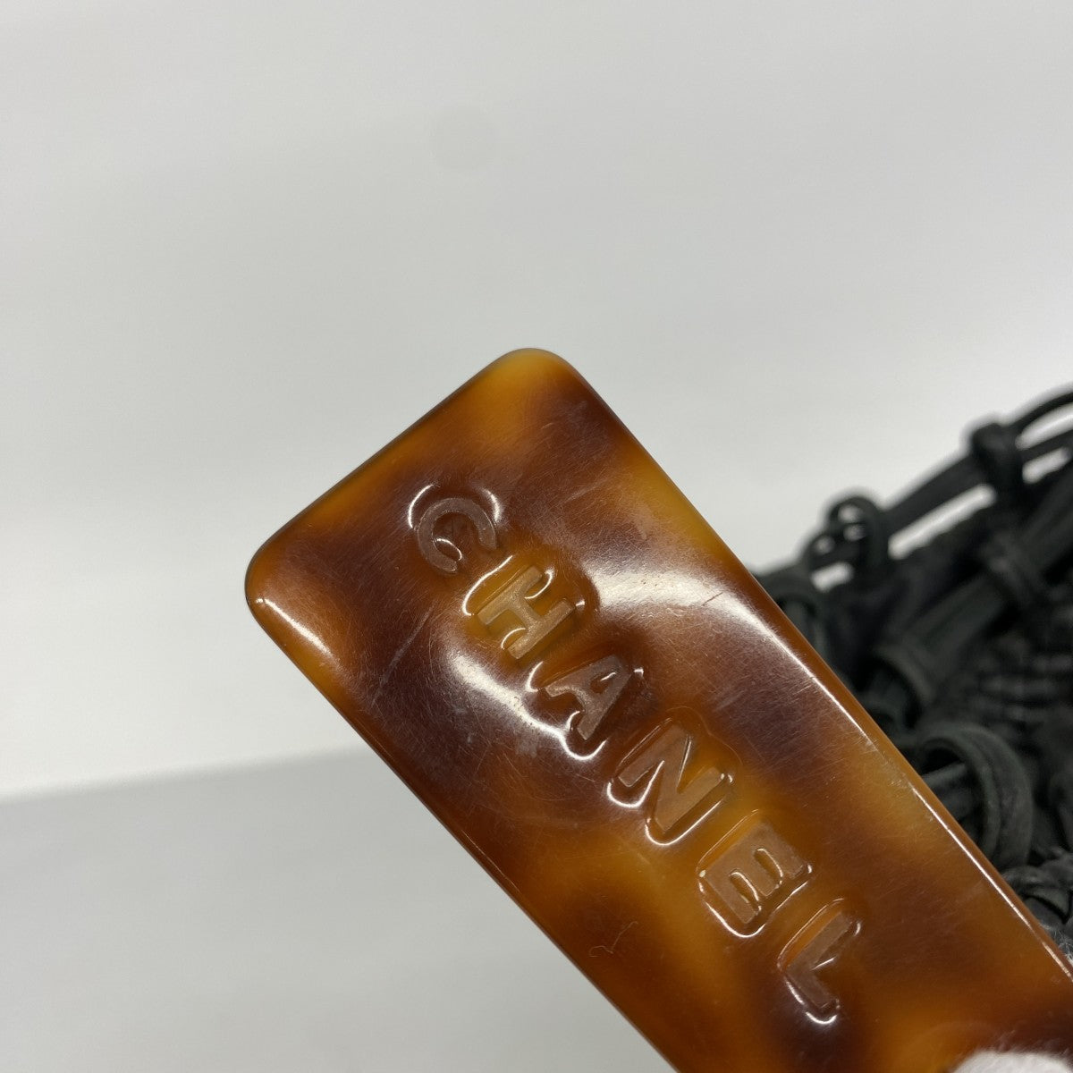 【6fd5453-k】シャネル ショルダーバッグ レザー ブラック ゴールド金具【中古】レディース