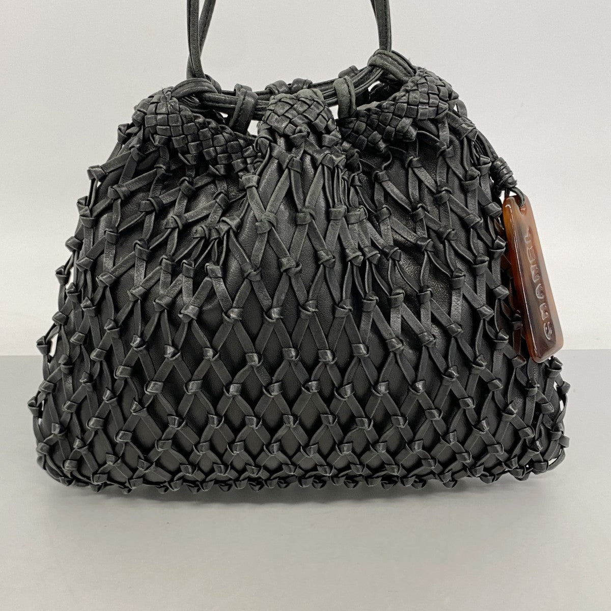 【6fd5453-k】シャネル ショルダーバッグ レザー ブラック ゴールド金具【中古】レディース