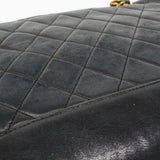 【6fd5467】シャネル ショルダーバッグ マトラッセ チェーンショルダー ラムスキン ブラック ゴールド金具【中古】レディース