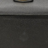 【6fd5468】シャネル バニティバッグ キャビアスキン ブラック ゴールド金具【中古】レディース