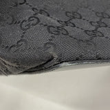【6fd5482-k】グッチ トートバッグ GGキャンバス 31242 キャンバス ブラック シルバー金具【中古】レディース
