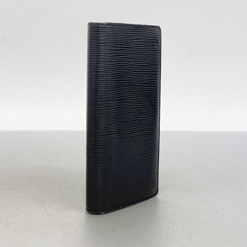 【6fd5485-k】ルイヴィトン 長財布 エピ ポルトフォイユ ブラザ M60622 ノワール【中古】メンズ