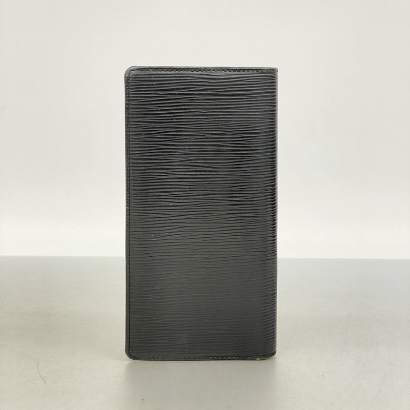 【6fd5485-k】ルイヴィトン 長財布 エピ ポルトフォイユ ブラザ M60622 ノワール【中古】メンズ
