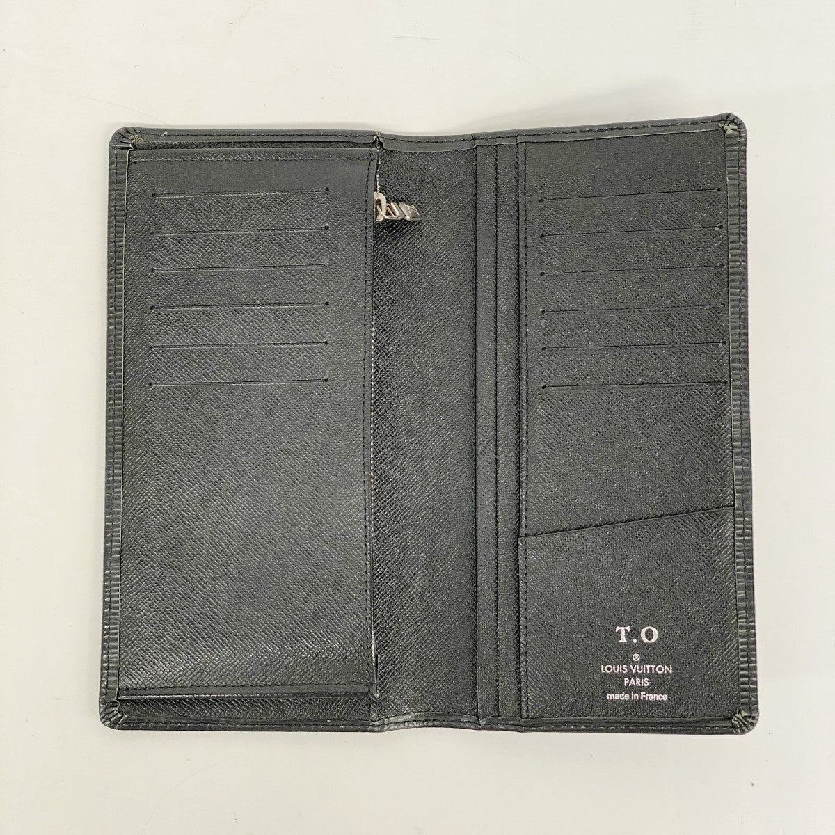 【6fd5485-k】ルイヴィトン 長財布 エピ ポルトフォイユ ブラザ M60622 ノワール【中古】メンズ