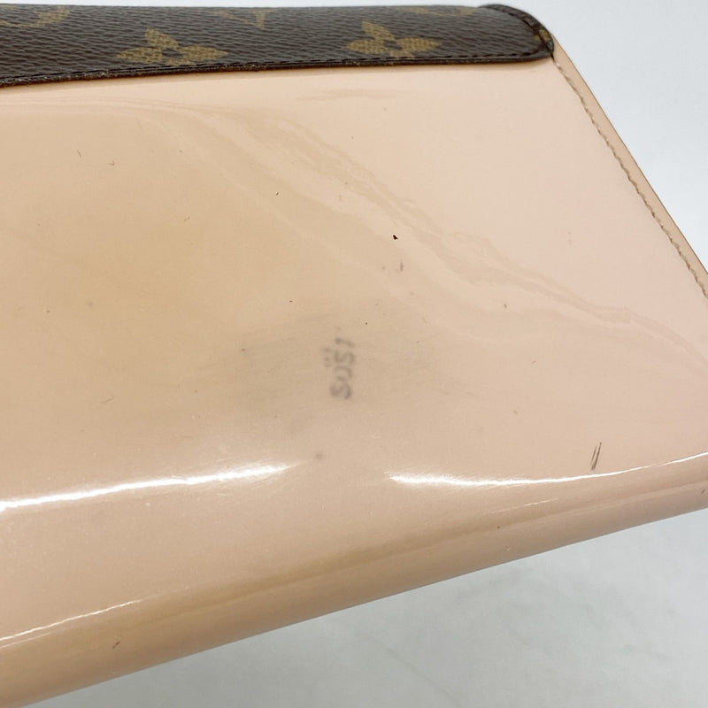 【6fd5486-k】ルイヴィトン 長財布 モノグラム ポルトフォイユ チェリーウッド M61719 ブラウン ローズバレリーヌ【中古】レディース