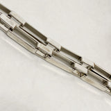 【6fd5490-k】シャネル ショルダーバッグ チョコバー チェーンショルダー サテン ネイビー オレンジ シルバー金具【中古】レディース