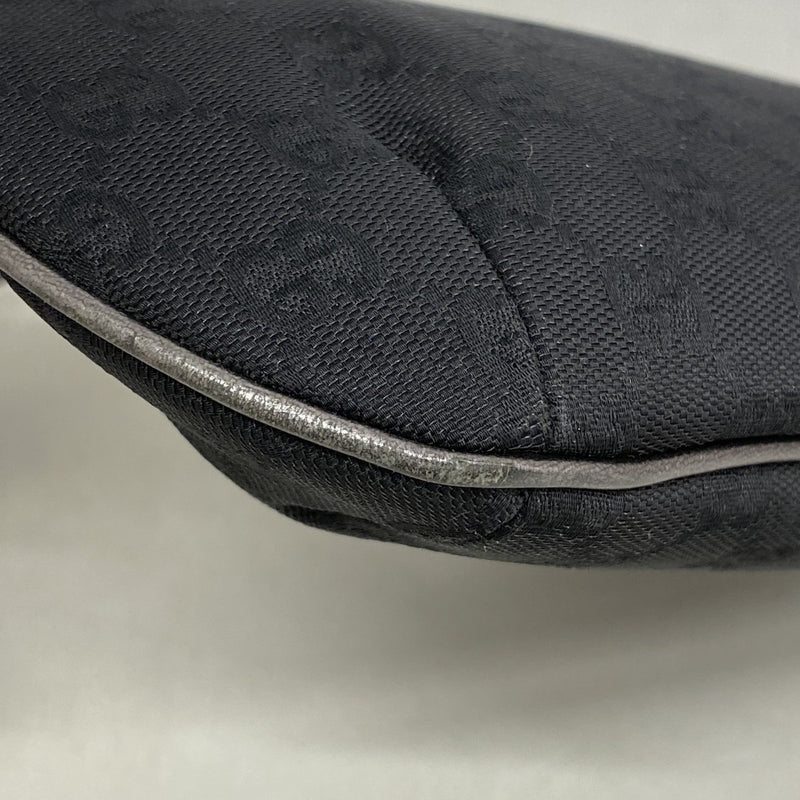 【6fd5492-k】グッチ ハンドバッグ GGキャンバス 005 0813 キャンバス ブラック シャンパンゴールド金具【中古】レディース