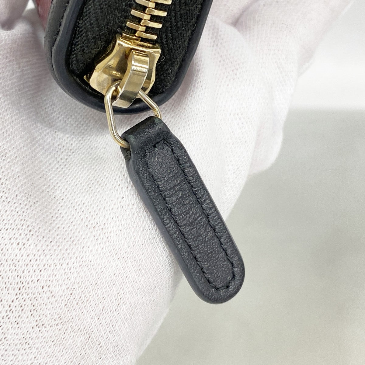 【6fd5500-k】シャネル 長財布 CCフィリグリー キャビアスキン ボルドー ブラック ゴールド金具【中古】レディース