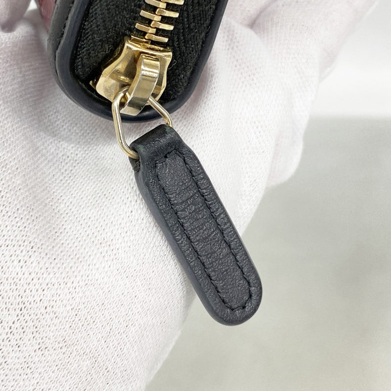 【6fd5500-k】シャネル 長財布 CCフィリグリー キャビアスキン ボルドー ブラック ゴールド金具【中古】レディース
