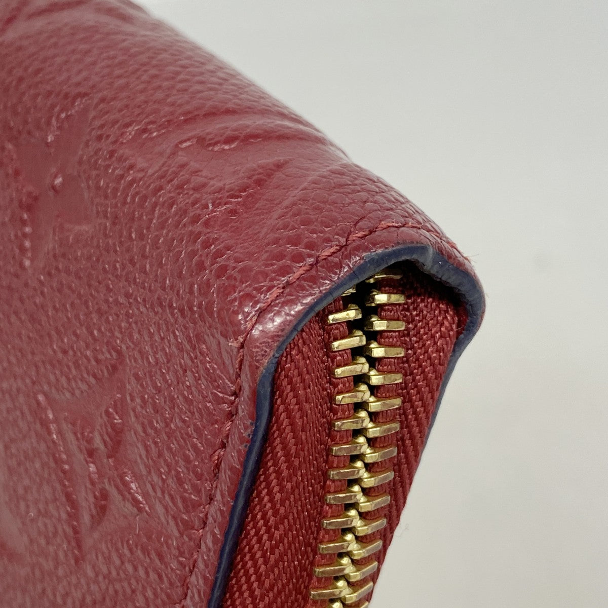 【6fd5503-k】ルイヴィトン 長財布 モノグラム・アンプラント ジッピーウォレット M68571 チェリーベリー【中古】レディース