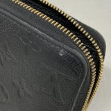 【6fd5504-k】ルイヴィトン 長財布 モノグラム・アンプラント ジッピーウォレット M61864 ノワール【中古】レディース