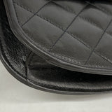 【6fd5519-k】シャネル ショルダーバッグ マトラッセ/パリ限定 チェーンショルダー ラムスキン ブラック ゴールド/シルバー金具【中古】レディース