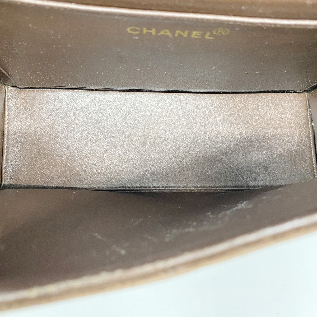 【6fd5521-k】シャネル ショルダーバッグ マトラッセ スウェード ダークブラウン【中古】レディース