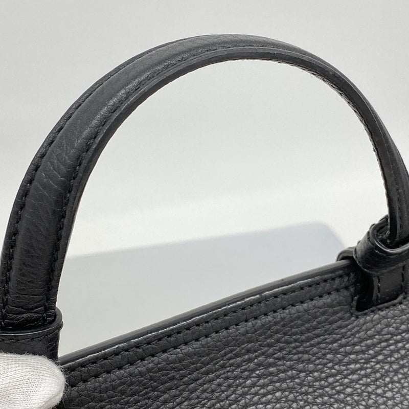 【6fd5527-k】グッチ ハンドバッグ バンブー 392013 レザー ブラック シルバー金具 2wayバッグ【中古】レディース