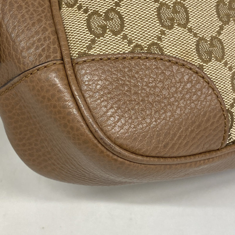 【6fd5529-k】グッチ ショルダーバッグ GGキャンバス 449413 キャンバス ブラウン シャンパンゴールド金具【中古】レディース