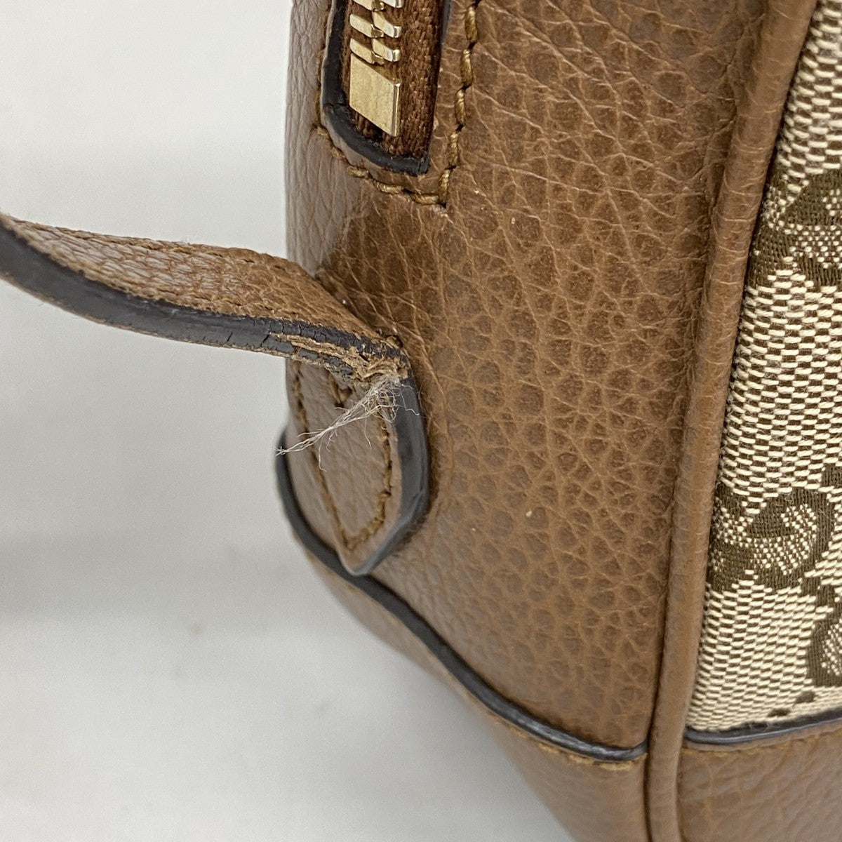 【6fd5529-k】グッチ ショルダーバッグ GGキャンバス 449413 キャンバス ブラウン シャンパンゴールド金具【中古】レディース