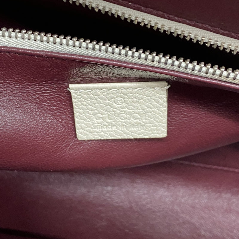 【6fd5531-k】グッチ ハンドバッグ ズゥミ 564712 レザー ホワイト ゴールド/シルバー金具 2wayバッグ【中古】レディース