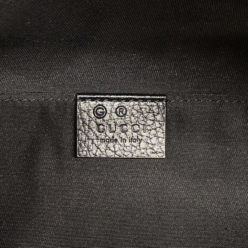 【6fd5533-k】グッチ ウエストバッグ GGナイロン 449182 ナイロン ブラック シルバー金具【中古】メンズ レディース ユニセックス