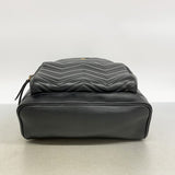 【6fd5536-k】グッチ リュック・デイパック GGマーモント 523405 レザー ブラック ゴールド金具【中古】レディース