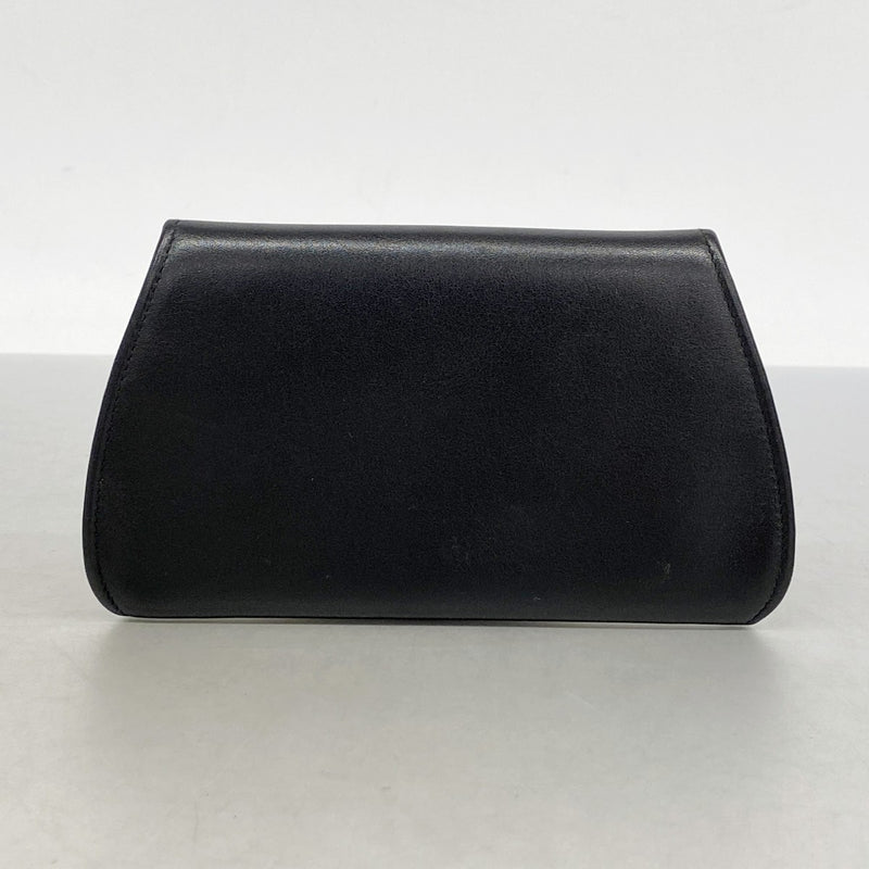 【6fd5550】カルティエ コインケース パンテール レザー ブラック ゴールド金具【中古】レディース