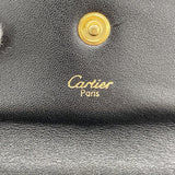 【6fd5550】カルティエ コインケース パンテール レザー ブラック ゴールド金具【中古】レディース
