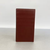 【6fd5551】カルティエ 札入れ マスト レザー ボルドー ゴールド金具【中古】メンズ