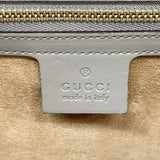【6fd5554-k】グッチ ショルダーバッグ シルヴィ 421882 レザー グレー ゴールド金具【中古】レディース