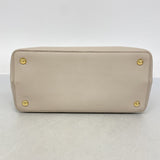 【6fd5565】フェンディ ハンドバッグ レザー ベージュ ゴールド金具【中古】レディース
