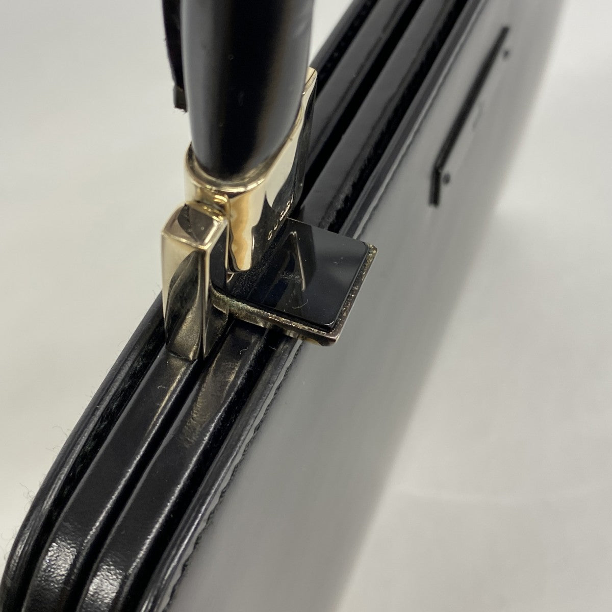 【6fd5571】グッチ ハンドバッグ 001 4219 レザー ブラック シャンパンゴールド金具【中古】レディース