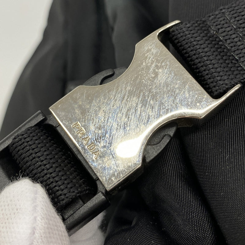 【6fd5590-k】プラダ リュック・デイパック テスート ナイロン ブラック シルバー金具【中古】メンズ