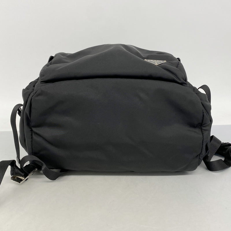 【6fd5590-k】プラダ リュック・デイパック テスート ナイロン ブラック シルバー金具【中古】メンズ