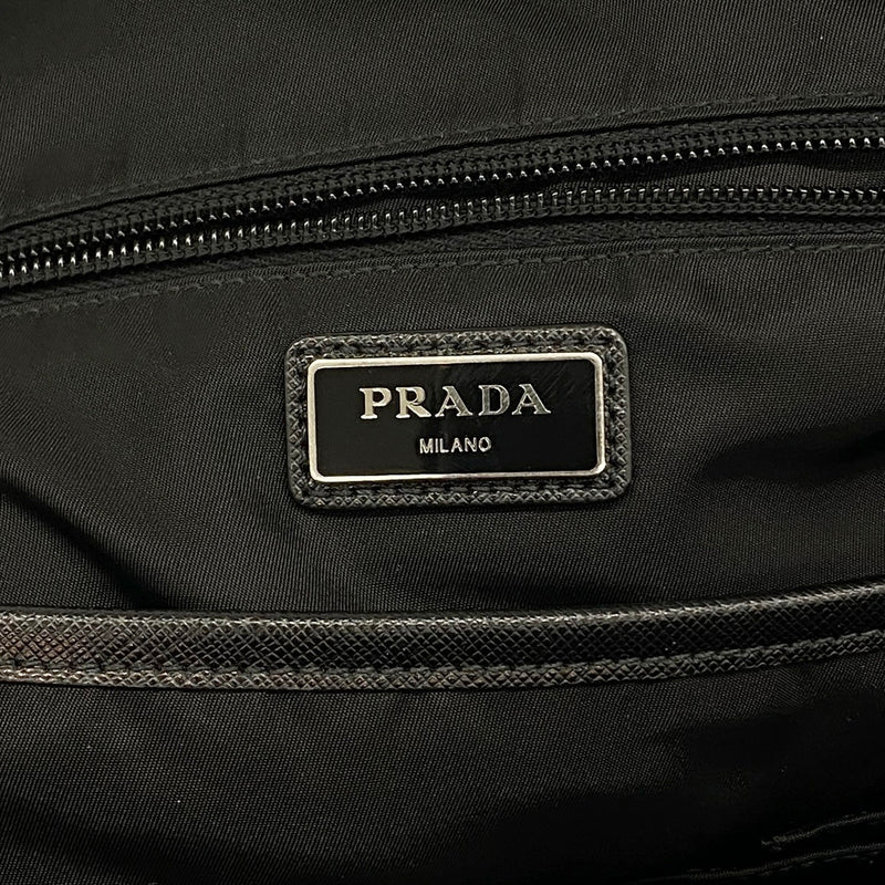 【6fd5590-k】プラダ リュック・デイパック テスート ナイロン ブラック シルバー金具【中古】メンズ