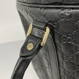 【6fd5591-k】グッチ ビジネスバッグ グッチシマ 201480 レザー ブラック シルバー金具【中古】メンズ