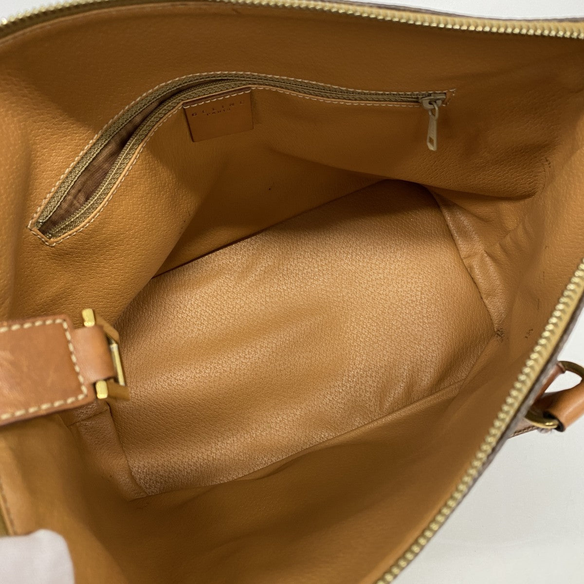 【6fd5597-k】セリーヌ ハンドバッグ マカダム PVC ブラウン ゴールド金具【中古】レディース