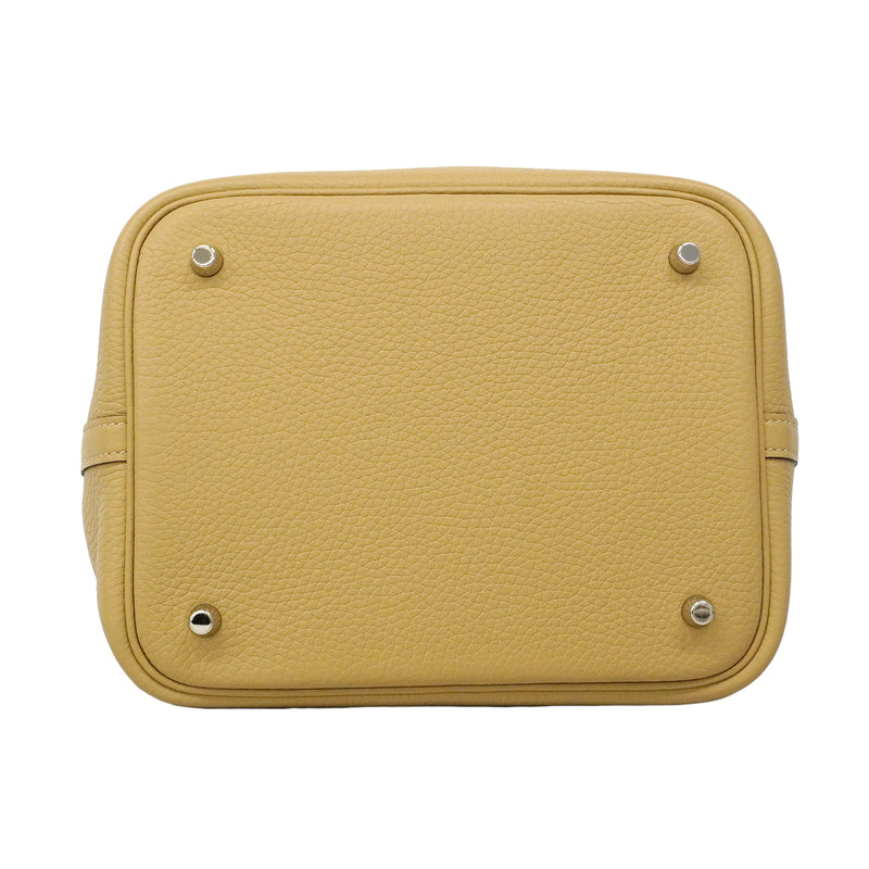 【6fd5601-g】エルメス トートバッグ ピコタンロックMM トリヨン トレンチ シルバー金具 K刻印【中古】レディース