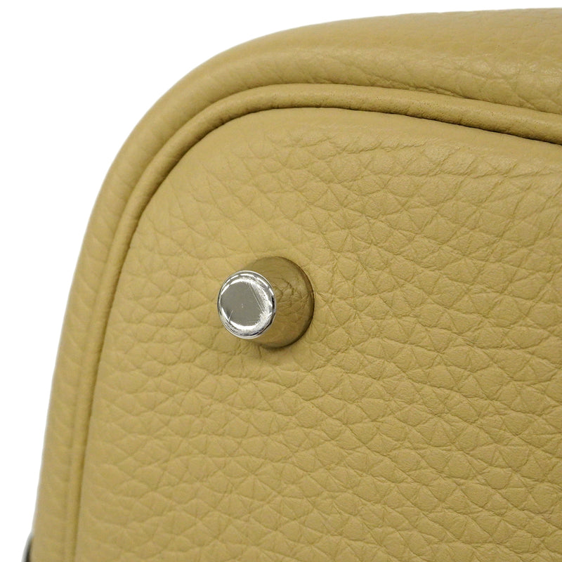 【6fd5601-g】エルメス トートバッグ ピコタンロックMM トリヨン トレンチ シルバー金具 K刻印【中古】レディース