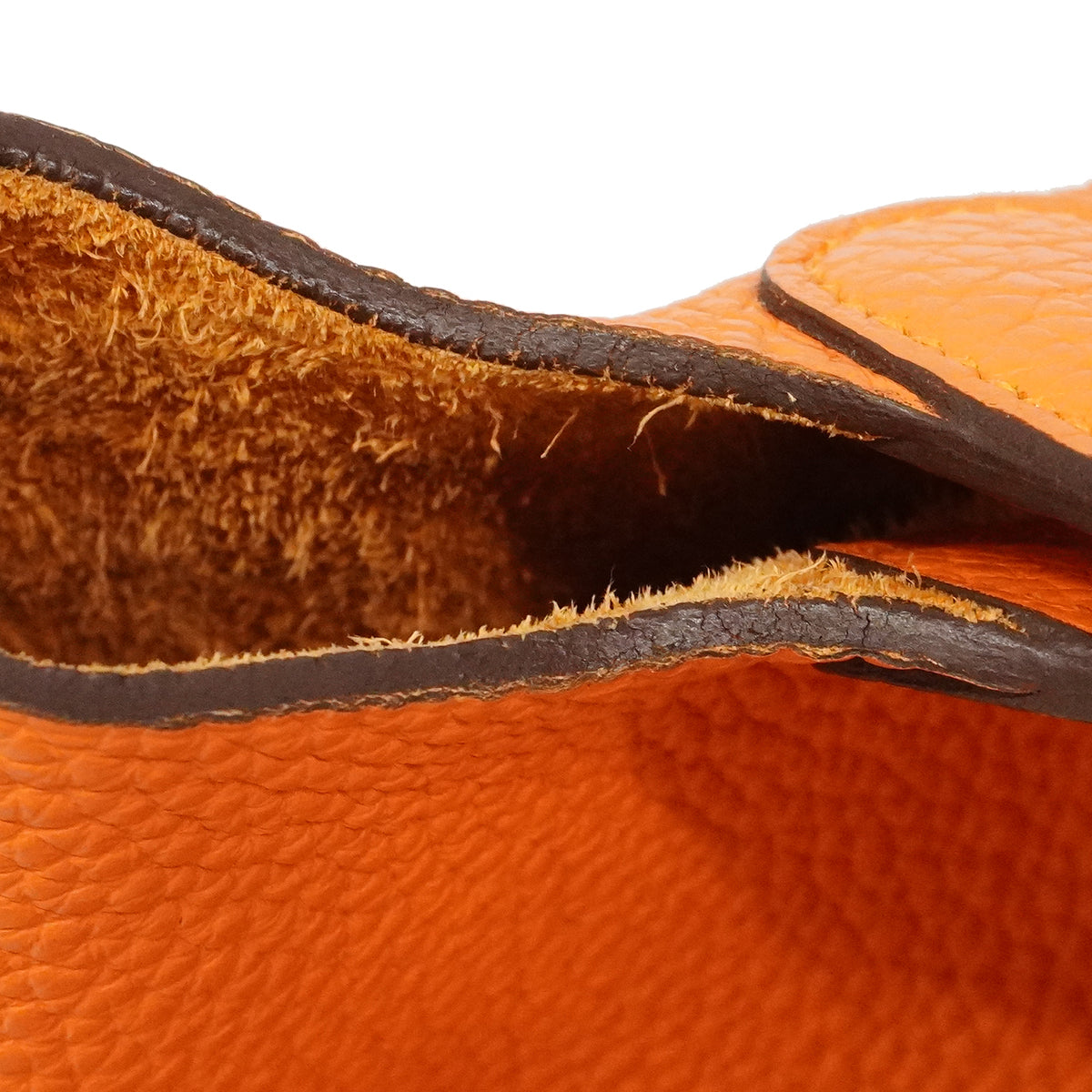 【6fd5602-g】エルメス ハンドバッグ ピコタン18ロック トリヨン オレンジ シルバー金具 Y刻印【中古】レディース