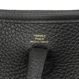【6fd5603-g】エルメス ポシェット エヴリンTPM トリヨン ブラック ゴールド金具 K刻印【中古】レディース