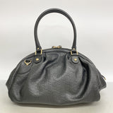 【6fd5607-k】グッチ ハンドバッグ グッチシマ 364841 レザー ブラック シャンパンゴールド金具 2wayバッグ【中古】レディース