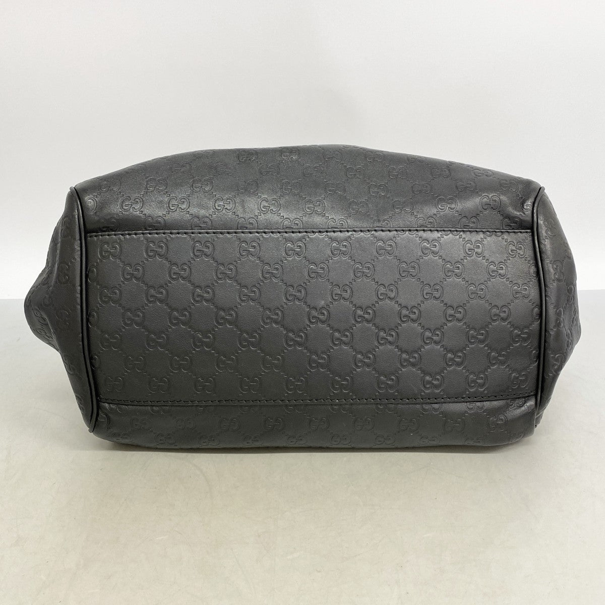 【6fd5607-k】グッチ ハンドバッグ グッチシマ 364841 レザー ブラック シャンパンゴールド金具 2wayバッグ【中古】レディース