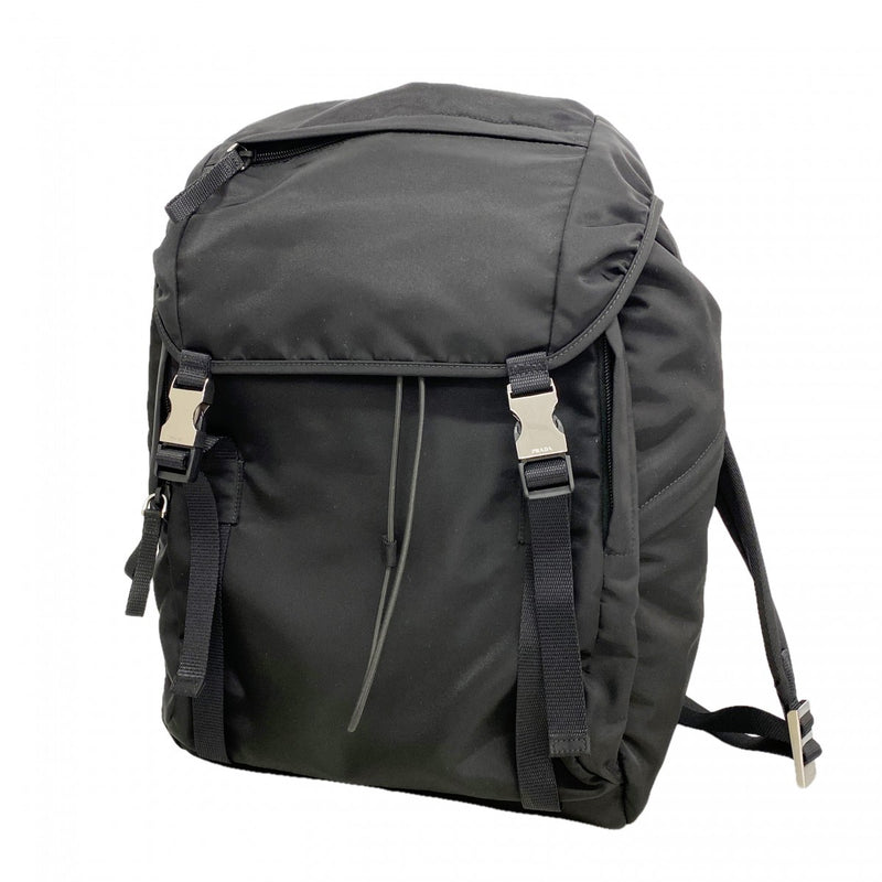 【6fd5610-k】プラダ リュック・デイパック テスート ナイロン ブラック シルバー金具【中古】メンズ