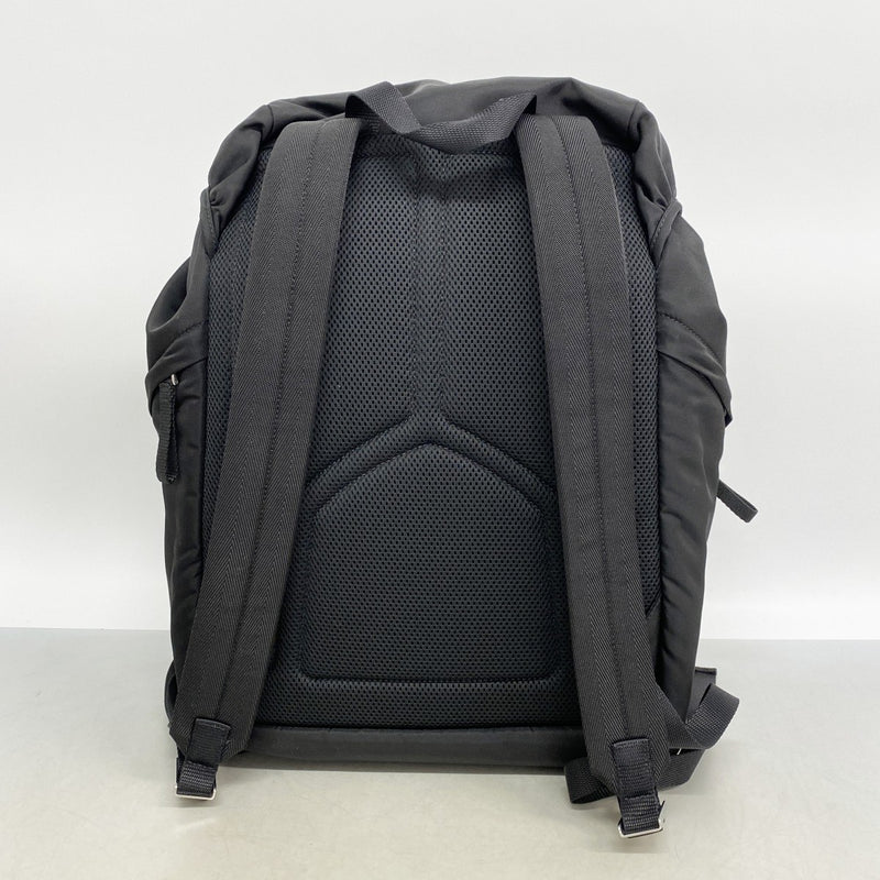 【6fd5610-k】プラダ リュック・デイパック テスート ナイロン ブラック シルバー金具【中古】メンズ