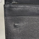 【6fd5615-k】シャネル 長財布 キャビアスキン ブラック ゴールド金具【中古】レディース