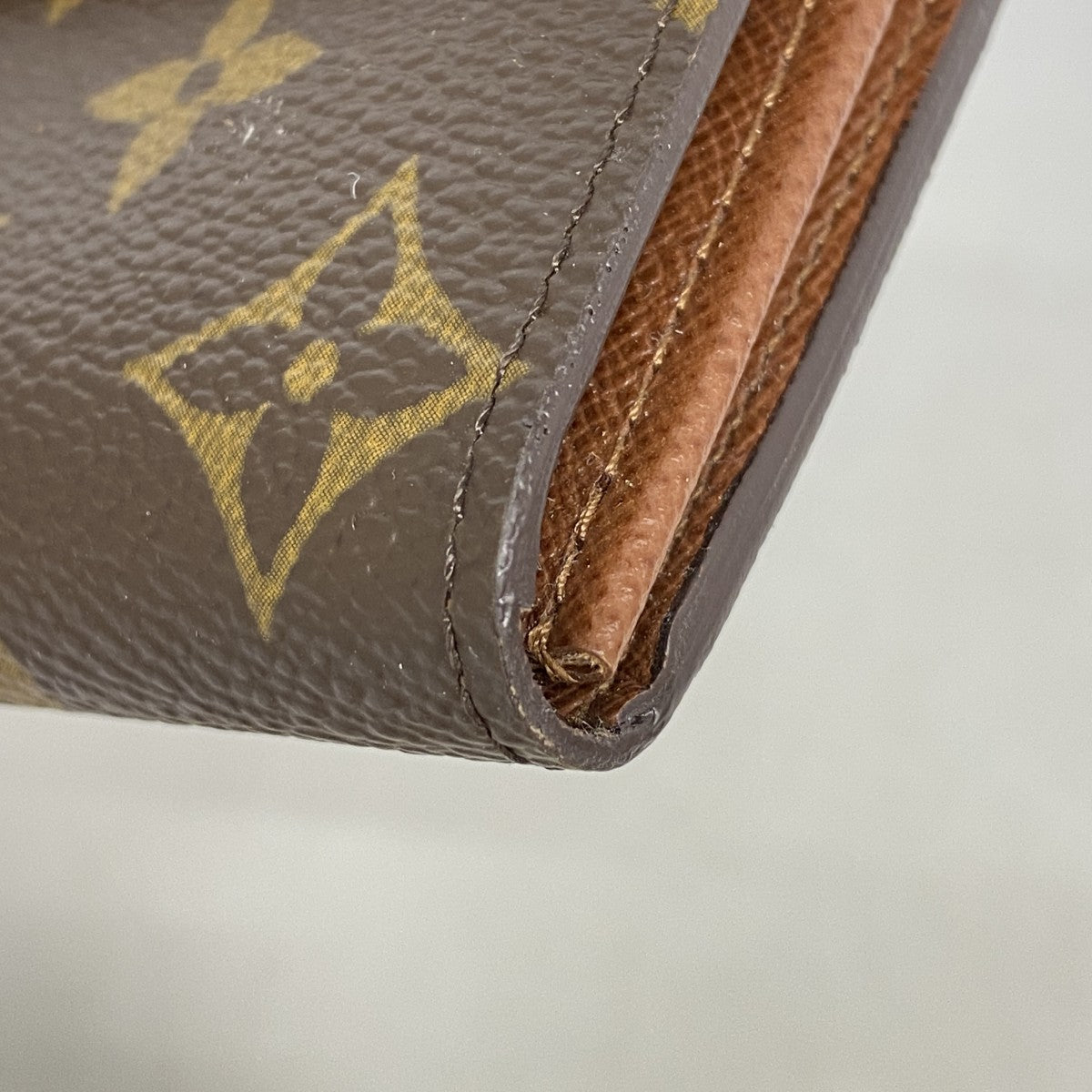 【6fd5652】ルイヴィトン 長財布 モノグラム ポシェットポルトモネクレディ M61726 ブラウン【中古】レディース