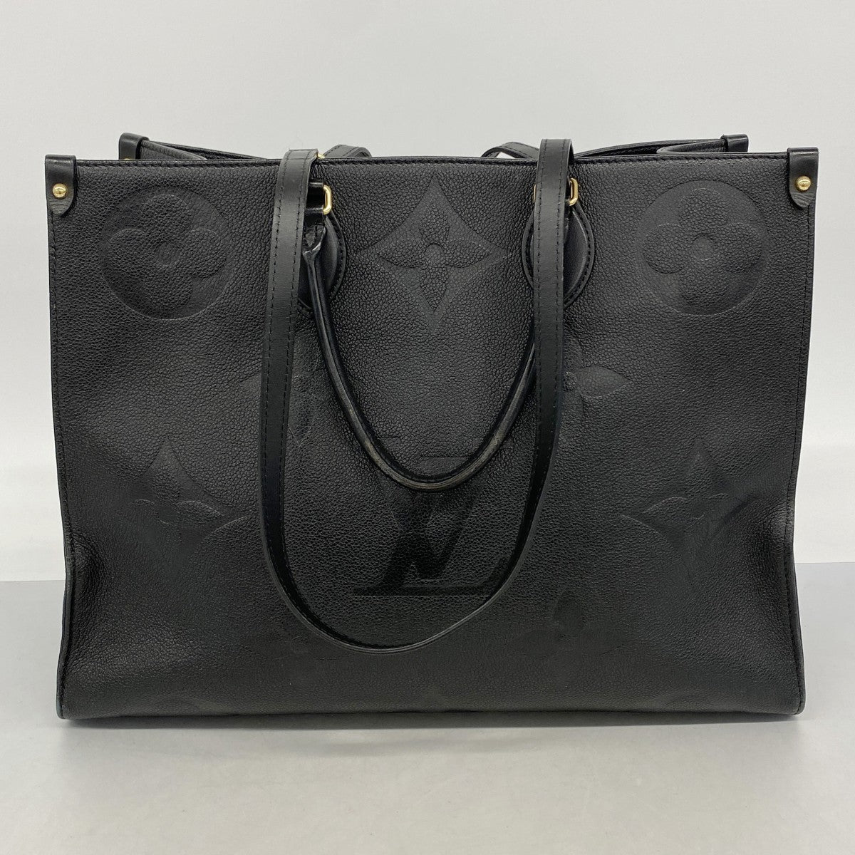 【6fd5655-h】ルイヴィトン トートバッグ モノグラム・アンプラント オンザゴーGM M44925 ノワール 2wayバッグ【中古】レディース