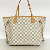 【6fd5667】ルイヴィトン トートバッグ ダミエ・アズール ネヴァーフルMM N51107 ホワイト【中古】レディース